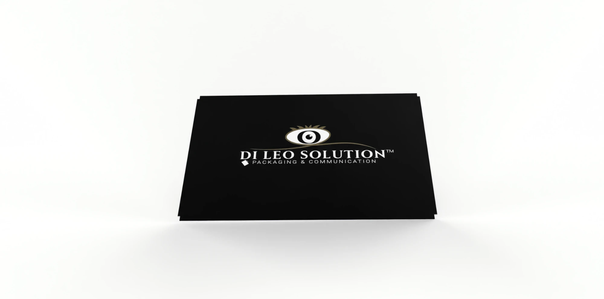 Porta gift card nero personalizzato con logo