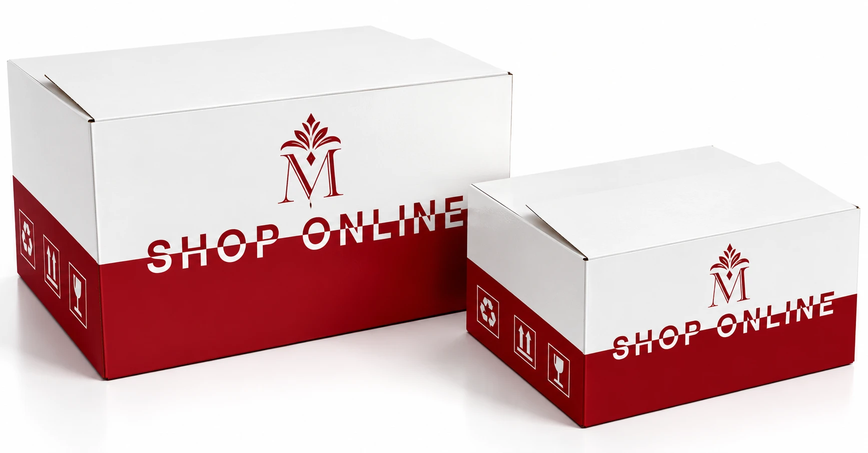 Scatole da spedizione per e-commerce stampate con logo